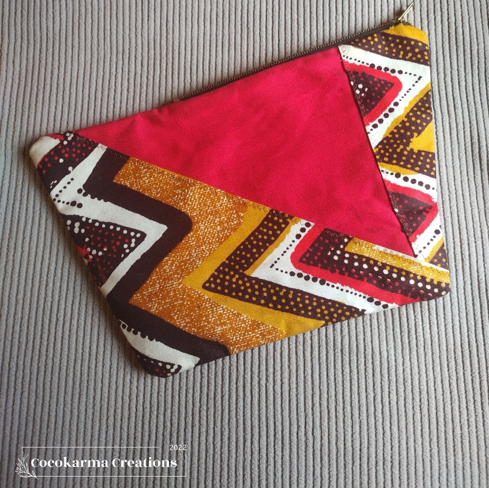 African Print Clutch Purse